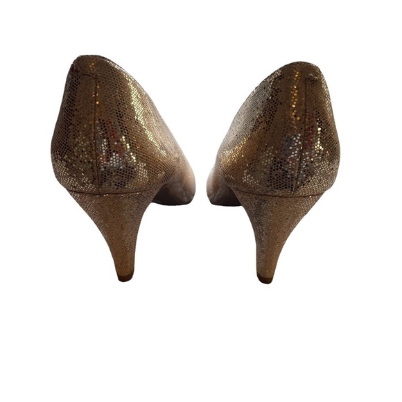 Mix No6 Sequin Shoes Heels Champaign 9.5 - Picture 8 of 11